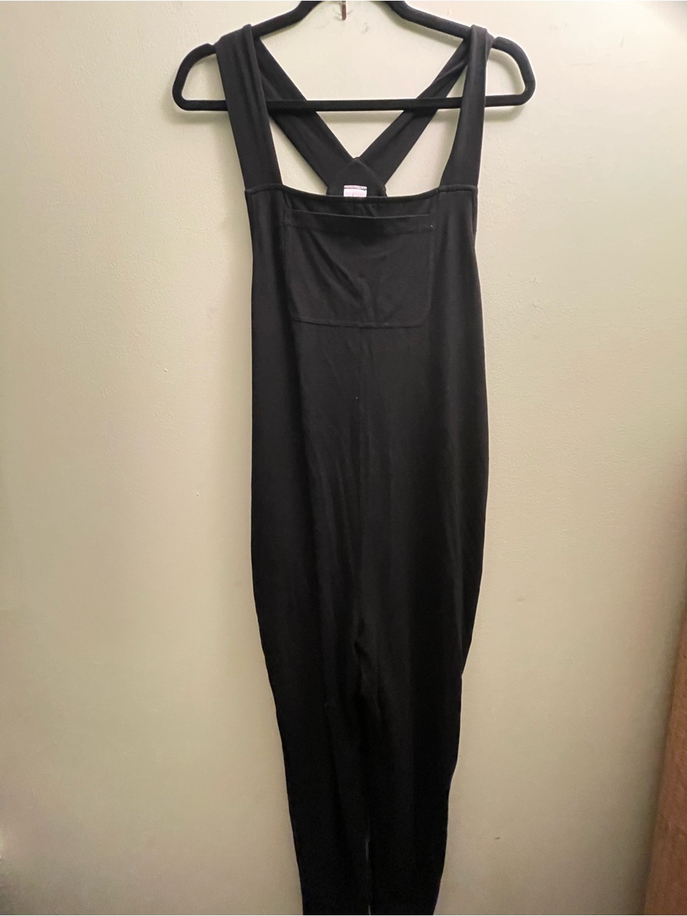 Womens Smash and Tess Black Bamboo Rayon Cotton Stretchy Overalls Size Medium